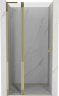 Mexen Mist L okretna tuš vrata 95 cm, prozirna, zlatna - 8A4L-095-000-50-00