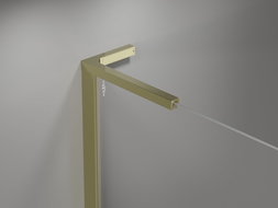 Mexen Mist L porte de douche pivotante 95 cm, transparent, dorée - 8A4L-095-000-50-00