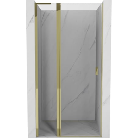 Mexen Mist L hinged shower door 100 cm, transparent, gold - 8A4L-100-000-50-00