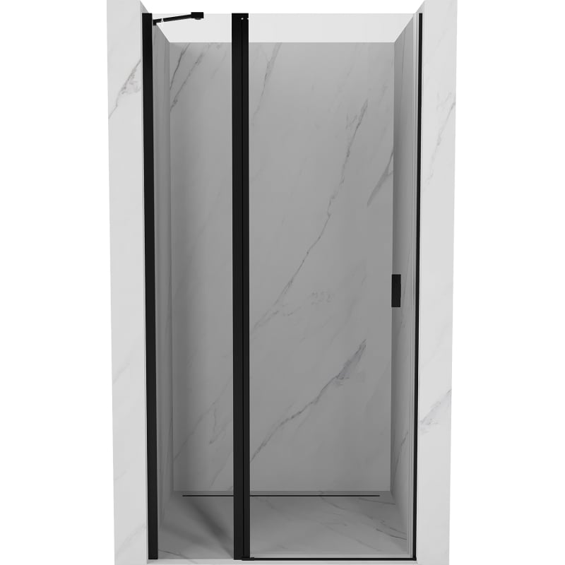 Mexen Mist porte de douche pivotante 115 cm, transparent, noir - 8A4-115-000-70-00