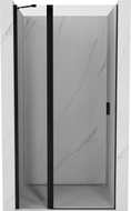 Mexen Mist Zakretna tuš vrata 115 cm, prozirna, crna - 8A4-115-000-70-00
