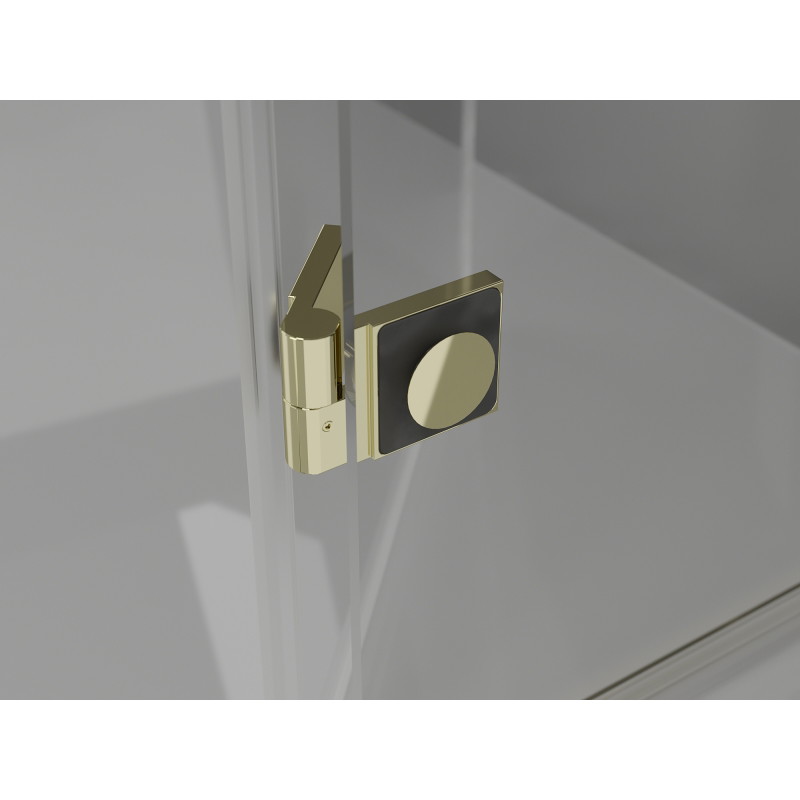 Mexen Mist-H T kopalniška puerta leva 115 x 75 cm, prosojna, zlata - 8A5T-115-075-50-00-L