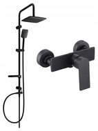 Mexen Sven set doccia esterno con soffione e miscelatore doccia Alexa, nero - 71240262-70