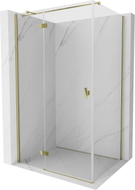 Mexen Mist-H T ljeva tuš kabina s vratima 70 x 85 cm, prozirna, zlatna - 8A5T-070-085-50-00-L