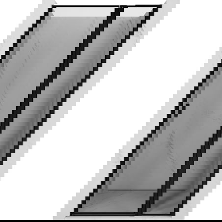 Mexen Mist L Duschtür rechts öffnend 115 cm, schwarzer Rahmen, schwarz - 8A4L-115-000-70-70-P
