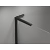 Mexen Mist L porte de douche pivotante droite 115 cm, cadre noir, noir - 8A4L-115-000-70-70-P