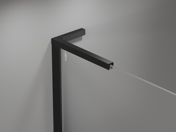 Mexen Mist L right hinged shower door 115 cm, black frame, black - 8A4L-115-000-70-70-P