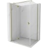 Mexen Mist H T Duschkabine schwenkbar links 120 x 90 cm, transparent, gold - 8A5T-120-090-50-00-L