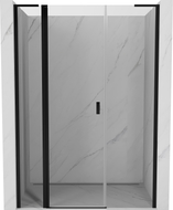 Mexen Mist L okretna vrata za tuš 150 cm, prozirna, crna - 8A4L-150-001-70-00