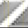 Mexen Mist L draaideur douchedeur 140 cm, transparant, goud geborsteld - 8A4L-140-001-55-00