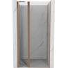 Mexen Mist L Hinged Shower Door 95 cm, Transparent, Brushed Copper - 8A4L-095-000-65-00