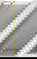 Mexen Mist L draaideur douchedeur 120 cm, transparant, goud geborsteld - 8A4L-120-000-55-00