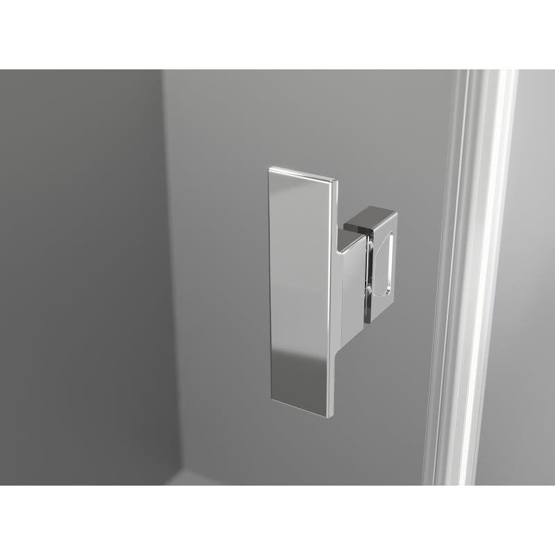 Mexen Mist-H T Right-Hand Hinged Shower Enclosure 75 x 95 cm, Transparent, Chrome - 8A5T-075-095-01-00-P