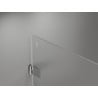 Mexen Lunar-B left-hinged shower enclosure 85 x 70 cm, transparent, chrome - 832-085-070-01-00-L