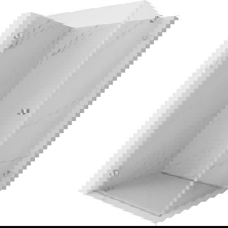 Mexen Lunar-B cabina doccia battente sinistra 95 x 70 cm, trasparente, cromo - 832-095-070-01-00-L