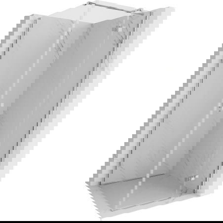 Mexen Mist H T Duschkabine Schwenkbar Rechts 100 x 100 cm, Transparent, Chrom - 8A5T-100-100-01-00-P