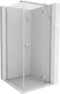 Cabine de douche à charnière droite Mexen Mist H T 100 x 100 cm, transparent, chrome - 8A5T-100-100-01-00-P