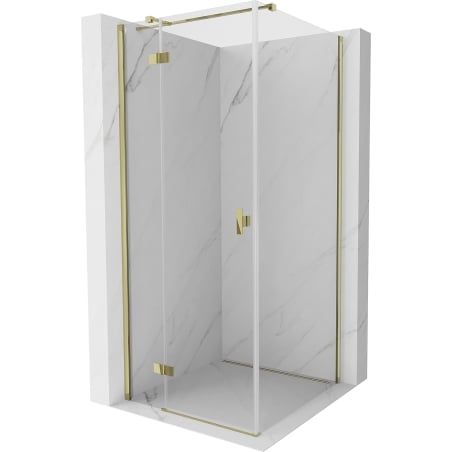 Mexen Mist-H T shower enclosure hinged left 110 x 110 cm, transparent, gold - 8A5T-110-110-50-00-L