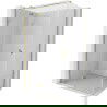 Mexen Mist-H T Duschkabine Schwenkbar Links 85 x 120 cm, Transparent, Gold - 8A5T-085-120-50-00-L