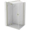 Mexen Mist H T cabine de douche pivotante gauche 115 x 120 cm, transparent, doré - 8A5T-115-120-50-00-L