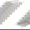 Mexen Mist H T Duschkabine schwenkbar links 70 x 70 cm, transparent, gebürstetes Gold - 8A5T-070-070-55-00-L