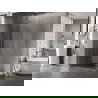 Mexen Lunar-B douchecabine, scharnierend links 100 x 80 cm, transparant, chroom - 832-100-080-01-00-L