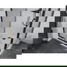 Mexen Apia Duschkabine zum Schieben 120 x 80 cm, transparent, schwarz + Flat Duschwanne, weiß- 840-120-080-70-00-4010B
