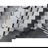 Mexen Apia Duschkabine zum Schieben 120 x 80 cm, transparent, schwarz + Flat Duschwanne, weiß- 840-120-080-70-00-4010B