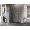 Mexen Lunar-B Duschkabine, schwenkbar, links 90 x 90 cm, transparent, Chrom - 832-090-090-01-00-L