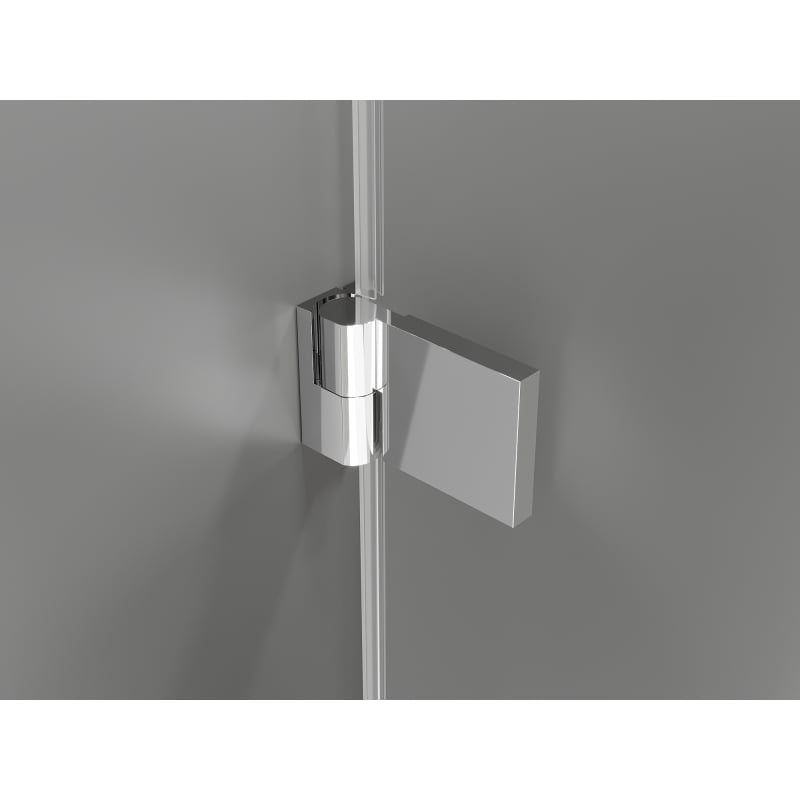 Mexen Lunar-B Hinged Shower Enclosure Left 100 x 90 cm, Transparent, Chrome - 832-100-090-01-00-L