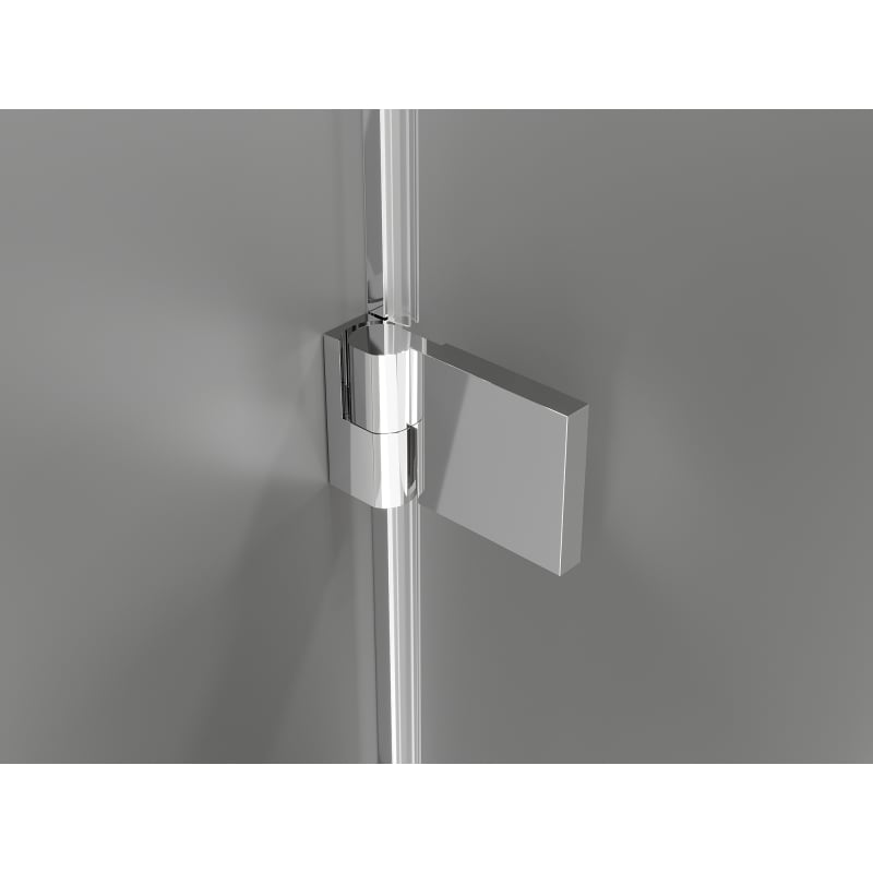 Mexen Lunar-B Hinged Shower Enclosure Left 100 x 90 cm, Transparent, Chrome - 832-100-090-01-00-L