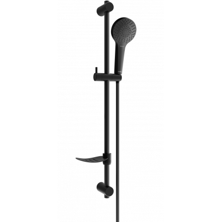Mexen DF05 schwarzes, verschiebbares Duschset - 785054582-70