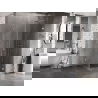 Mexen Lunar-B douchecabine draaiend rechts 90 x 90 cm, transparant, chroom - 832-090-090-01-00-P