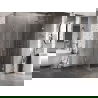 Mexen Lunar-B douchecabine draaiend rechts 90 x 90 cm, transparant, chroom - 832-090-090-01-00-P