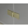 Mexen Mist-H T left pivot shower cabin 75 x 80 cm, transparent, brushed gold - 8A5T-075-080-55-00-L
