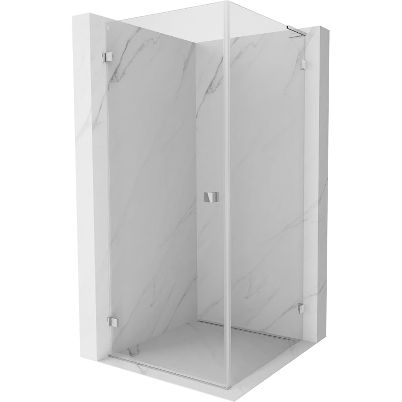 Mexen Lunar-B L cabine de douche pivotante gauche 70 x 70 cm, transparent, chrome - 832L-070-070-01-00-L