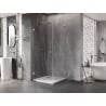Mexen Lunar-B L cabine de douche pivotante gauche 70 x 70 cm, transparent, chrome - 832L-070-070-01-00-L