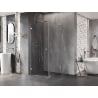 Mexen Lunar-B L cabine de douche pivotante gauche 70 x 70 cm, transparent, chrome - 832L-070-070-01-00-L