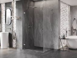 Mexen Lunar-B L cabine de douche pivotante gauche 75 x 70 cm, transparent, chromé - 832L-075-070-01-00-L