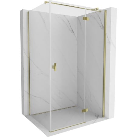 Mexen Mist H T right-hinged shower cabin 80 x 85 cm, transparent, gold - 8A5T-080-085-50-00-P