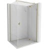 Mexen Mist H T cabine de douche pivotante droite 95 x 85 cm, transparent, or - 8A5T-095-085-50-00-P
