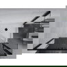 Mexen Apia Schiebetür-Duschkabine 140 x 70 cm, transparent, schwarz + Flat Duschwanne, weiß- 840-140-070-70-00-4010B