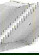 Mexen Mist-H T Duschkabine mit Schwenktür rechts 120 x 90 cm, transparent, gold - 8A5T-120-090-50-00-P