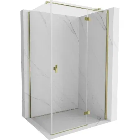 Mexen Mist-H T cabine de douche pivotante droite 90 x 95 cm, transparent, or - 8A5T-090-095-50-00-P