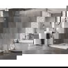 Mexen Lunar-B L douchecabine scharnierend links 100 x 80 cm, transparant, chroom - 832L-100-080-01-00-L