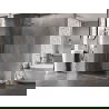 Mexen Lunar-B L douchecabine scharnierend links 100 x 90 cm, transparant, chroom - 832L-100-090-01-00-L