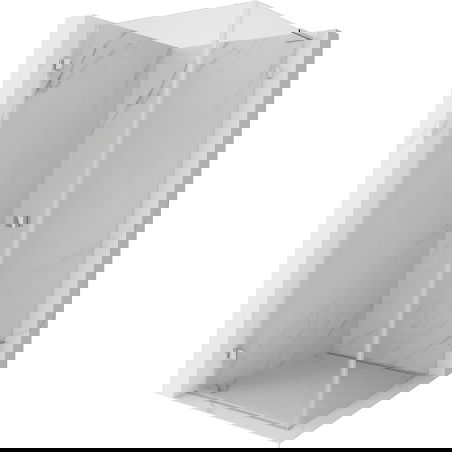 Mexen Lunar-B L draaideur douchecabine links 100 x 100 cm, transparant, chroom - 832L-100-100-01-00-L