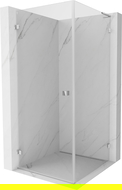Mexen Lunar-B L Duschkabine schwenkbar links 100 x 100 cm, transparent, Chrom - 832L-100-100-01-00-L