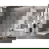 Mexen Lunar-B L schuifdeur links douchecabine 100 x 100 cm, transparant, chroom - 832L-100-100-01-00-L