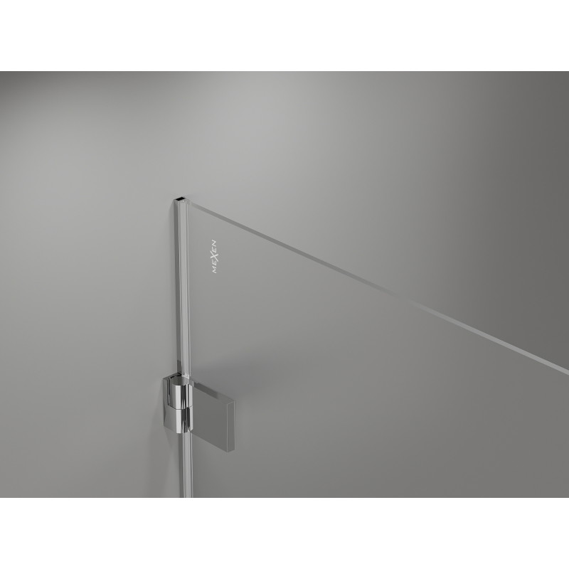 Mexen Lunar-B L ljuljajuća tuš kabina lijeva 100 x 100 cm, prozirna, krom - 832L-100-100-01-00-L